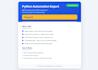 write python scripts for data extraction and automation