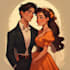 design couple portrait illustration