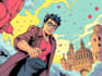 comic book illustration with comic book