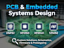 design esp32, rp2350, rp2040 and stm32 pcb and embedded systems