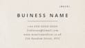 create a minimalist business card design
