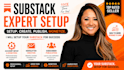fix substack account setup monetized,newsletter creation, subscriber publication