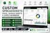 do custom excel spreadsheet, google sheets and apple number