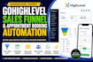 build gohighlevel sales funnel appointment booking automation