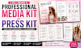 design a professional media kit or press kit for influencers and bloggers