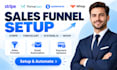 setup stripe thrivecart systeme io whop sales funnel email automation systems