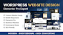 design wordpress website with elementor pro website design