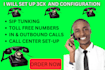 provide sip trunk for inbound, outbound calls and 3cx setup