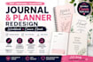 design redesign canva ebook canva journal, canva planner editable canva ebook