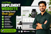 design a high converting supplement and wellness website