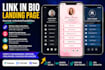 create linktree in bio landing page for your business
