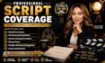 give script coverage, feedback, notes and analysis for your script, screenplay