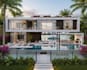 do architectural redesign, twin villa to standalone villa, 3d exterior rendering