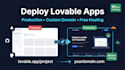 deploy your lovable app to production with custom domain