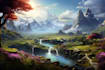design stunning fantasy landscape