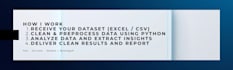 clean, analyze and preprocess your data using python and excel