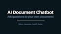 build an ai chatbot that answers questions from your documents