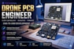 design fpv racing drone pcb, stm32 h7 flight controller, esc power distribution
