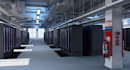 design ai data center, server facility, modular data center 3d visualization