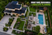 create front yard, backyard, home garden pool landscape design and planning