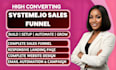 build systeme io sales funnel, systeme io landing page, systeme io website