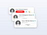 create an animated subscribe and follow card