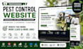 design pest control website exterminator website pest removal website