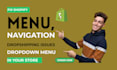 fix setup mega menu navigation menu dropdown menu toggle menu shopfy mavigation