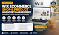 set up wix ecommerce shop and product inventory management