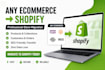 migrate and convert your ecommerce store to shopify with complete setup