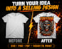 design print on demand tshirt graphics and merch using kittl