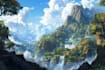 fantasy concept landscape illustrations