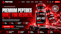 build research peptide website fda compliant website woocommerce peptide website