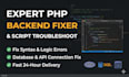 fix PHP backend errors, troubleshoot script, or integrate API