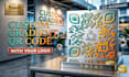 design custom 3d gradient qr code with logo