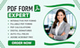 create interactive fillable PDF forms in adobe acrobat with calculations