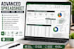 do excel data entry, excel formatting, and spreadsheet work