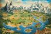draw a wonderful custom fantasy map