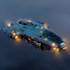 create sci fi spaceship art and futuristic illustrations