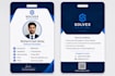 employee info card design