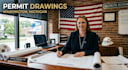 draw city permit architectural and construction drawings site plan