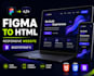convert figma or PSD to responsive HTML CSS bootstrap website