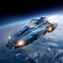 design spaceship, sci fi illustration and sci fi art