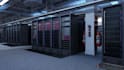 realistic 3d data center, storage home, server network design