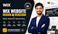 build wix website design wix redesign wix development and wix landing page