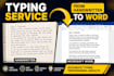 type handwritten notes, pdfs, and images into word