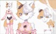 draw live2d vtuber model, live2d rigging, anime vtuber avatar, vtuber commission