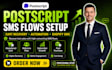 setup postscript sms flow cart recovery automation