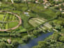 create 3d landscape design, aerial view, 3d forest design,8k rendering,site plan