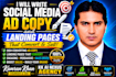 write professional sales copy for websites and landing pages